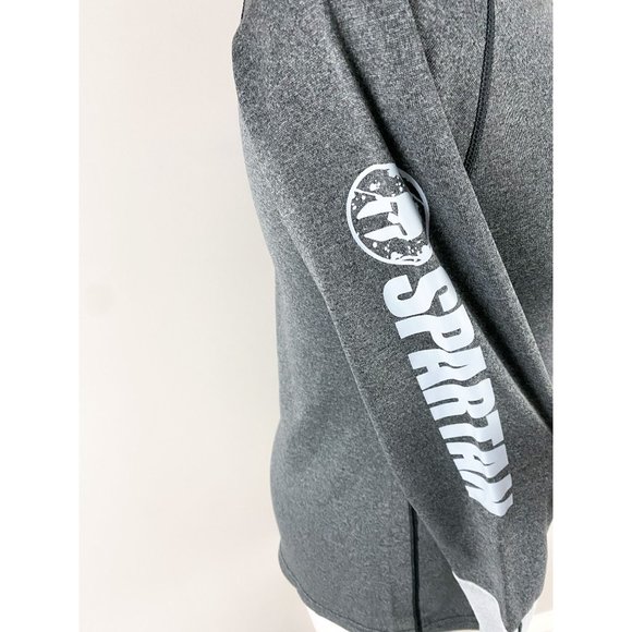Spartan Race Spark by Craft Gray 1/4 Zip Fleece Lined Pullover Small NEW - Picture 2 of 4